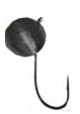 Мормышка Grifon Дробинка/ушко S28 2.5 мм цвет черный
