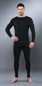 Термобелье GUAHOO "Health Warm" 650- BK рубашка + кальсоны р-р М и все для рыбалки в VivatFishing.ru