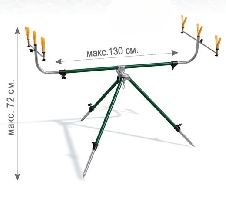 Rod-pod Lineaeffe Carp Tripod на 3 удилища Rod-pod Lineaeffe Carp Tripod на 3 удилища